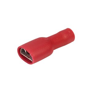 Fully insulated female.Red.6.35×0.8mm.